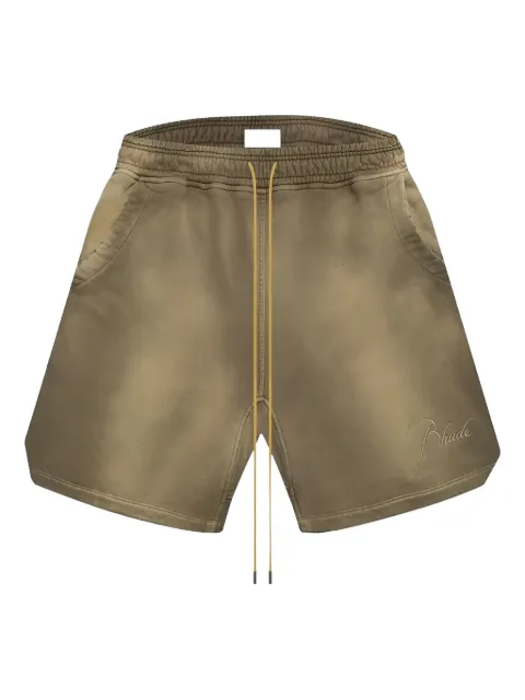 RHUDE faded-effect track shorts Brown RHPF23SH05150003SEL