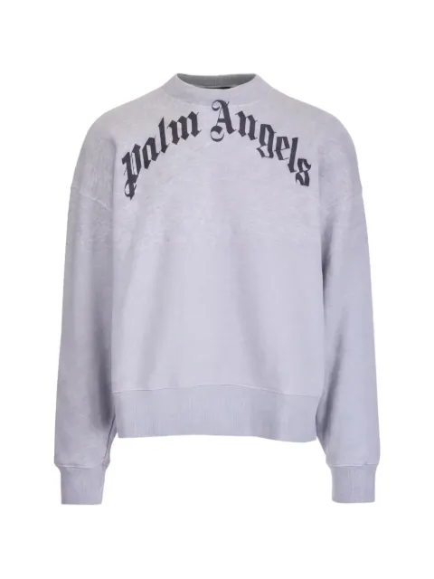 Palm Angels logo-print sweatshirt Grey S8MEMB89