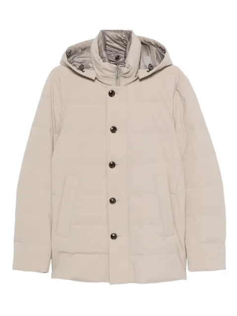 Montecore hooded coat Neutrals F09MUCX581