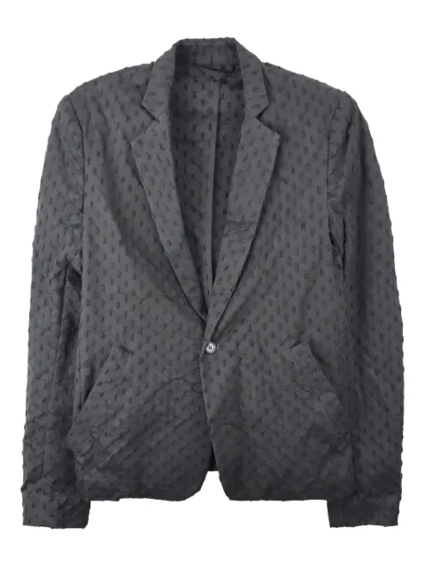 ALEXANDER DIGENOVA Limo cotton blazer Black LASERCUTBLACK