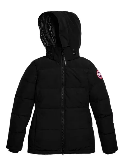 Canada Goose high-collar hooded puffer jacket Black 3804W