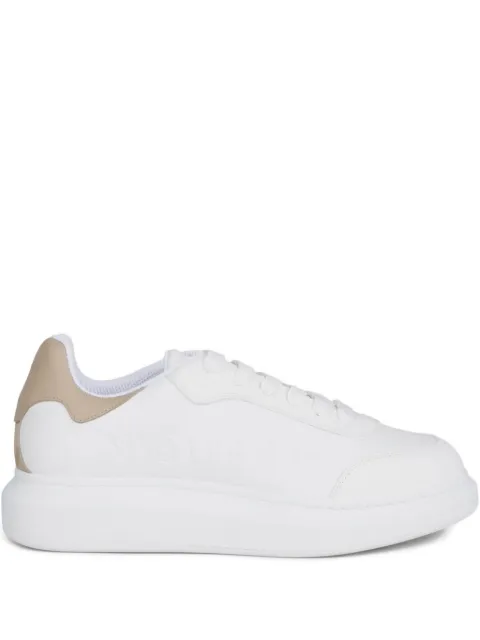 Alexander McQueen Oversized logo-embossed leather sneakers White 831180WIAI6WIAI6