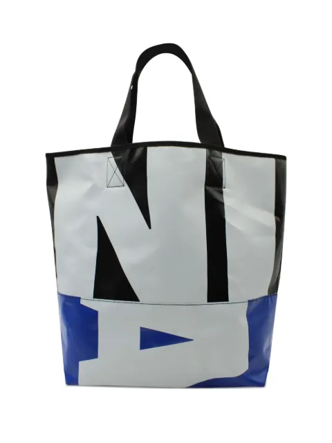 Marni Pre-Owned logo-print tote bag Blue MRPPUGBBA262284M