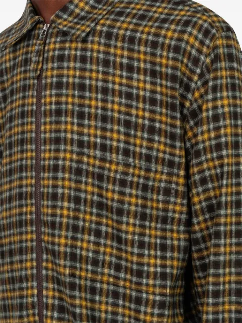 Universal Works checked shirt Brown 33559BROWN