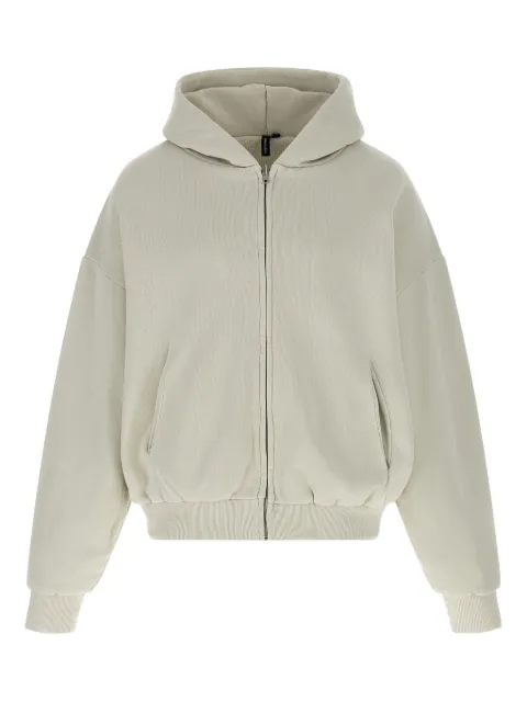 ENTIRE STUDIOS Thermal zip-front hoodie Neutrals ES2488RIRI