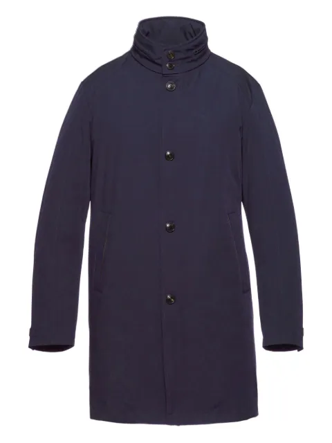 Norwegian Wool Long Traveler coat Blue TRBLU