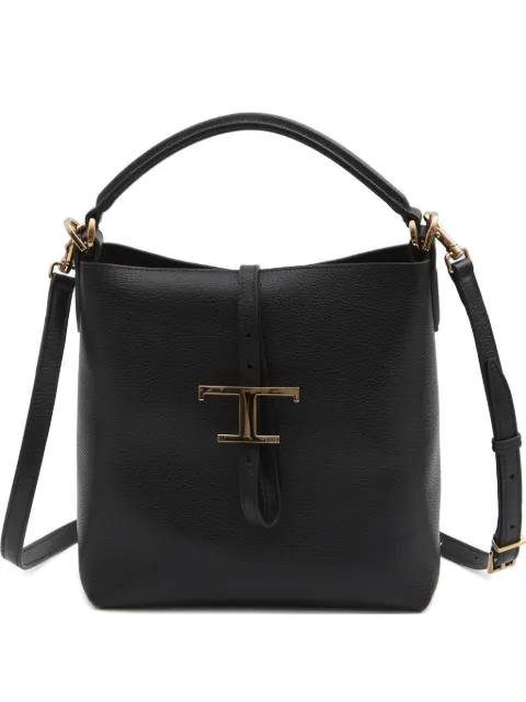 Tod's mini T Timeless bucket bag Black XBWTSEK0100XSO