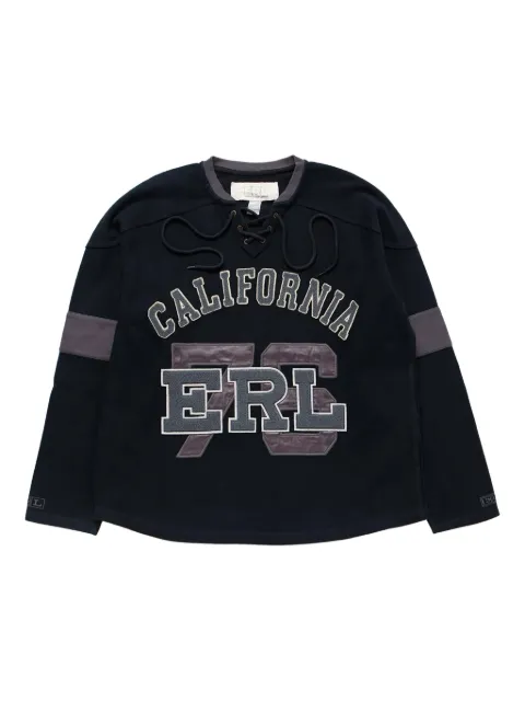 ERL laced hockey jersey Black ERL11T012