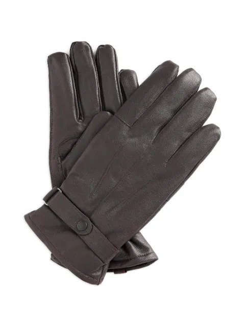 Barbour Burnished Leather Gloves Brown MGL0009