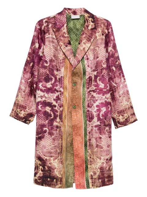Pierre-Louis Mascia patterned coat Red CIALDASCPT12107