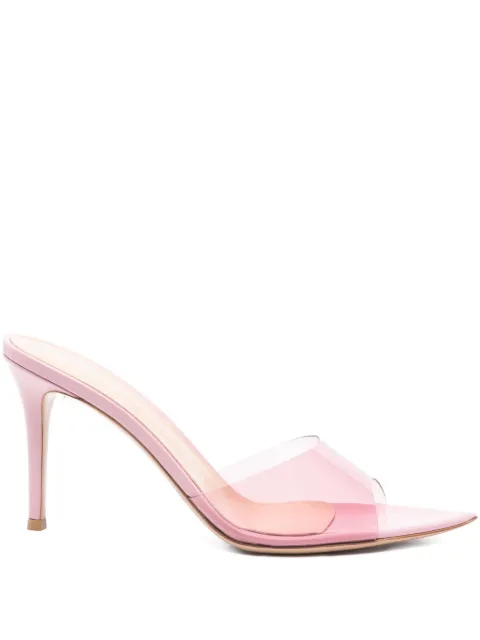 Gianvito Rossi 85mm Elle pointed-toe mules Pink G1105085RICGSV