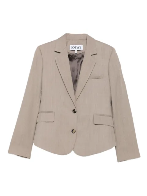 LOEWE single-breasted wool blazer Grey S540Y03XBM