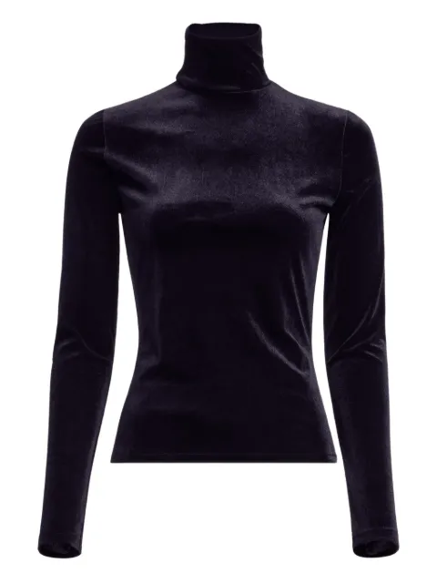Elie Saab velvet T-shirt Black TO205NP25VE002