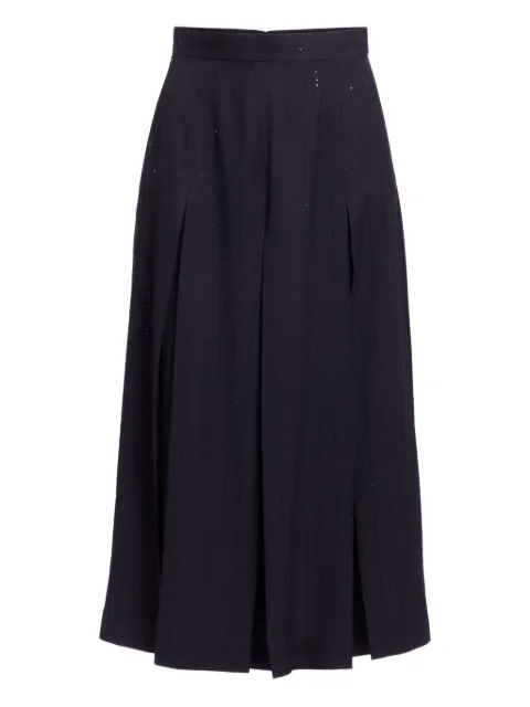 Elie Saab pinstriped crepe skirt Black SK194NP25CD019