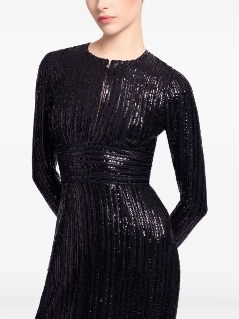 Elie Saab sequin-embellished maxi dress Black D0818NP25YA044