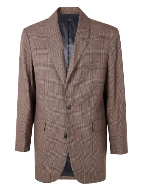 Les Deux checked wool blazer Brown 1000590