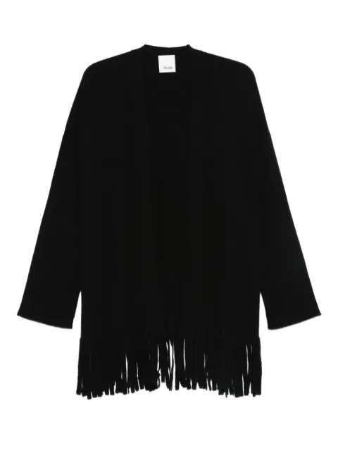 Allude fringed-trim cardigan Black 25517140