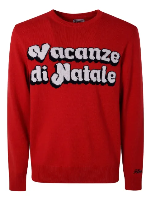 MC2 Saint Barth long-sleeve wool sweater Red HER000103055I