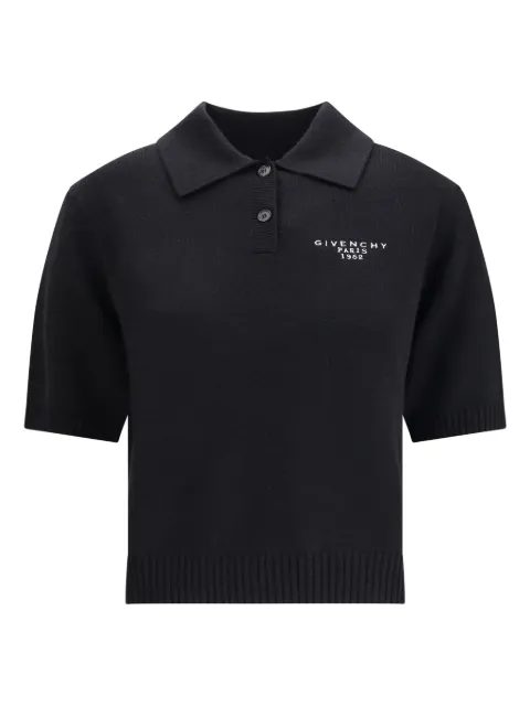 Givenchy logo-print polo shirt Black BWL0084ZSN