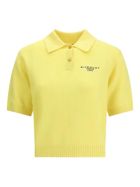 Givenchy short-sleeve logo polo top Yellow BWL0084ZSN