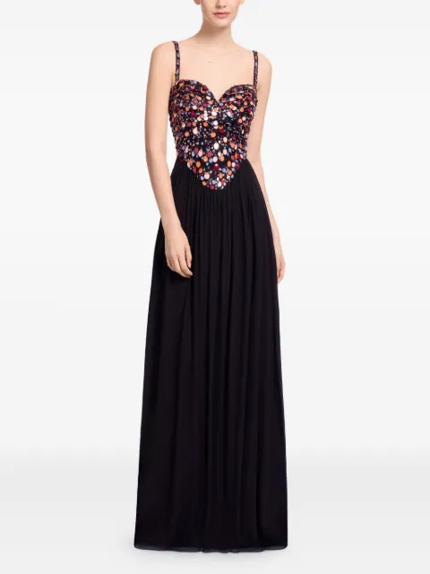 Elie Saab sequin-embellished maxi dress Black D0825NP25BES38