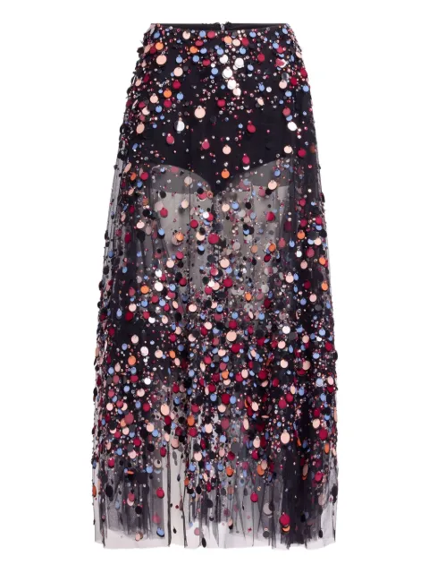 Elie Saab bead-embellished skirt Black SK213NP25BE038