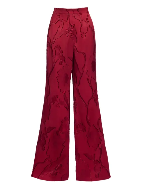 Elie Saab pocket jacquard trousers Red P0131NP25VI004