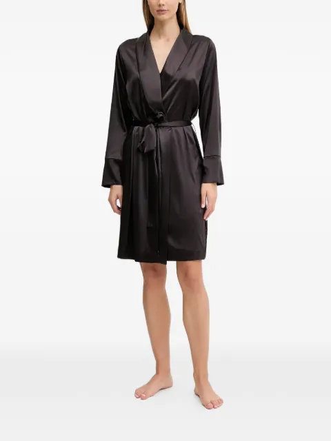Emporio Armani satin loungewear robe Black EW001945AF15351
