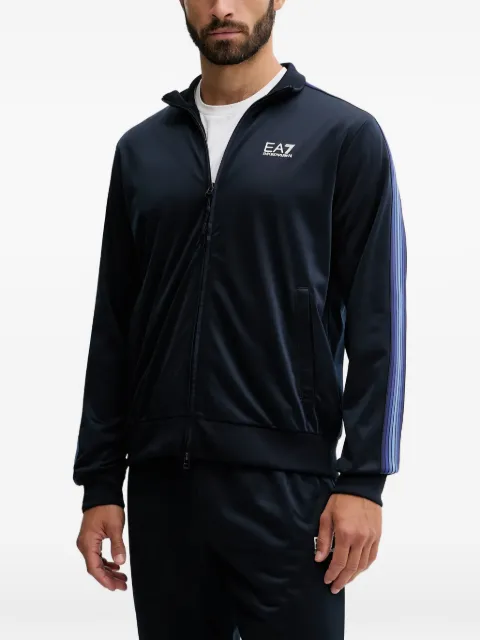 Ea7 Emporio Armani logo-detail stripe tracksuit set (set of two) Blue 7M000970AF12449