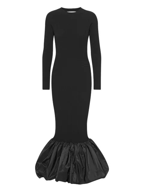 ROTATE BIRGER CHRISTENSEN cut-out long-sleeve dress Black 115244100