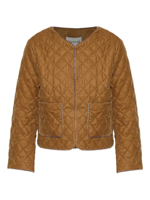 MUNTHE Lizetta quilted velvet jacket Yellow 253150925301