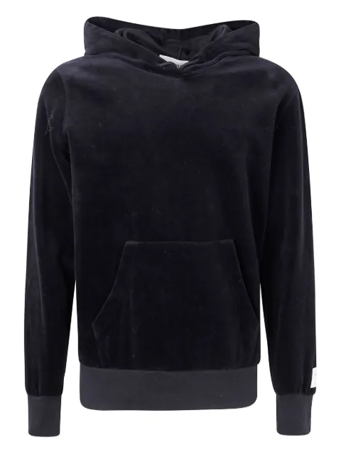 Golden Goose velvet-texture hoodie Black GMP01224P002142