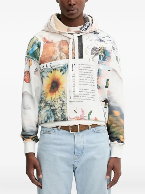 Desigual Sunflower hoodie White 25WMSK11