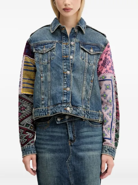 Desigual button denim jacket Blue 25WWED14