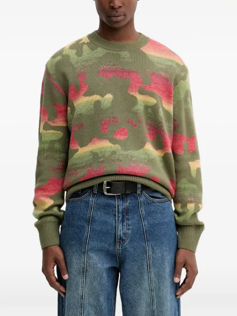 Desigual camouflage sweater Green 25WMJF09