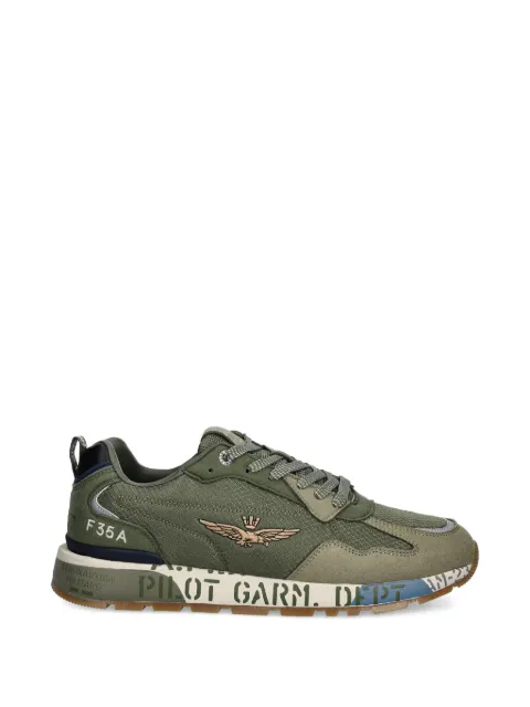 Aeronautica Militare logo-trim sneakers Green SC0276UCT04249