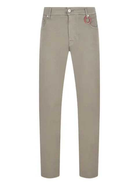 Sartoria Tramarossa metal-charm straight-leg jeans Green MICHELANGELOGS365