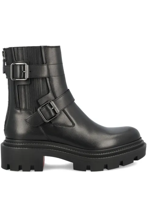Christian Louboutin buckle-embellished leather boots Black 3250625BK01