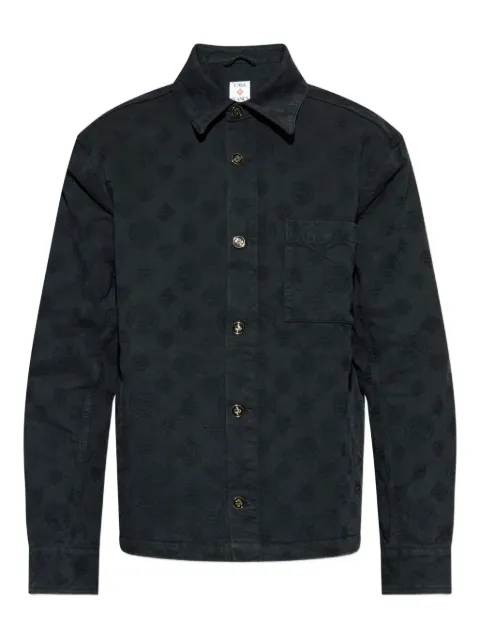 Casablanca logo-embossed shirt Black MAW25JK42001