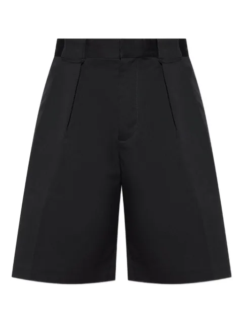Casablanca pleated cotton shorts Black MAW25TR36801