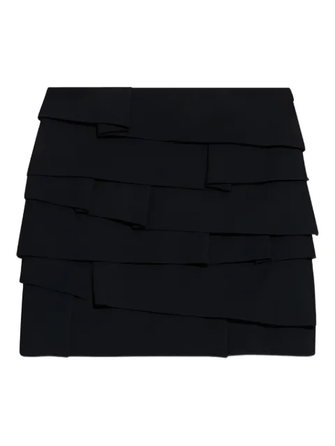 Versace layered pleated mini skirt Black 10216261A12369