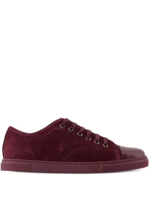 Lanvin suede leather sneakers Red FWSKDBB1ANAPH24355