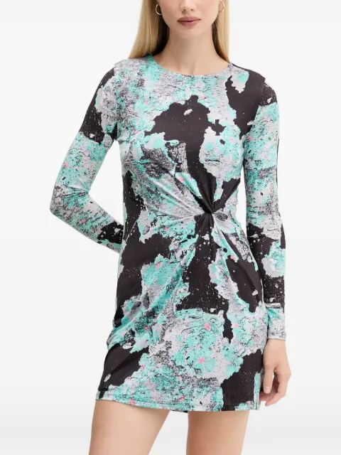 Desigual knot printed mini dress Black 25WWVK09