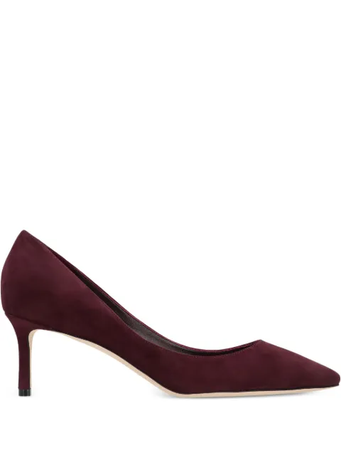 Jimmy Choo 60mm Romy suede pointed-toe pumps Red ROMY60KDU