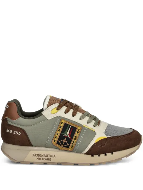 Aeronautica Militare logo-patch sneakers Green SC0292UCT03331