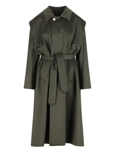 Cini belted coat Green C410CSDB0373033