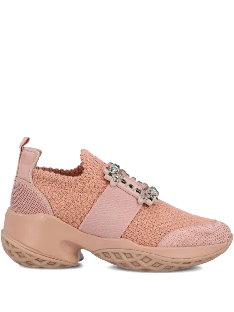 Roger Vivier crystal-embellished buckle sneakers Pink RVW50642910UNF1V48