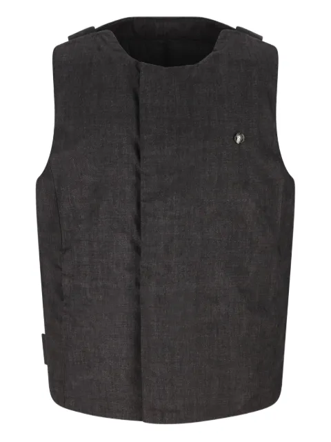Massimo Osti Studio logo-plaque padded gilet Grey 19MMVE031A006255G999