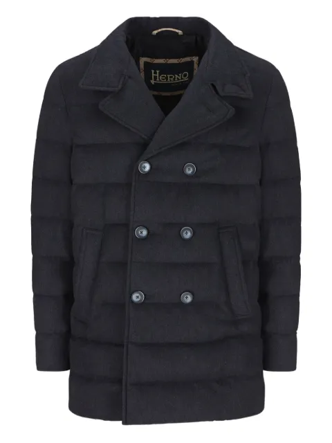 Herno double-breasted padded coat Blue PI001260U38087