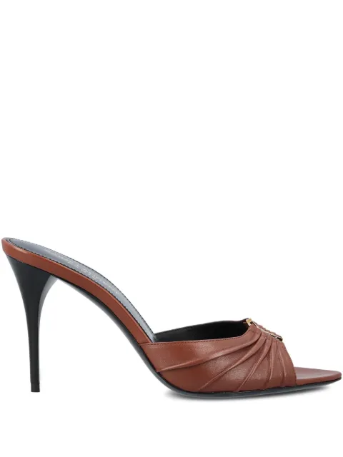 Saint Laurent 90mm Babylone sandals Brown 819075AADF0